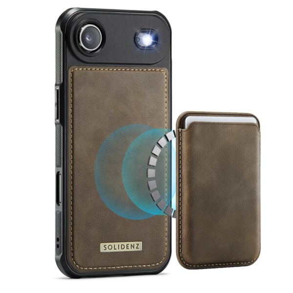 Solidenz MagSafe Wallet Backcover voor iPhone Air - Bruin