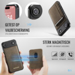 Solidenz MagSafe Wallet Backcover voor iPhone Air – Bruin - 4