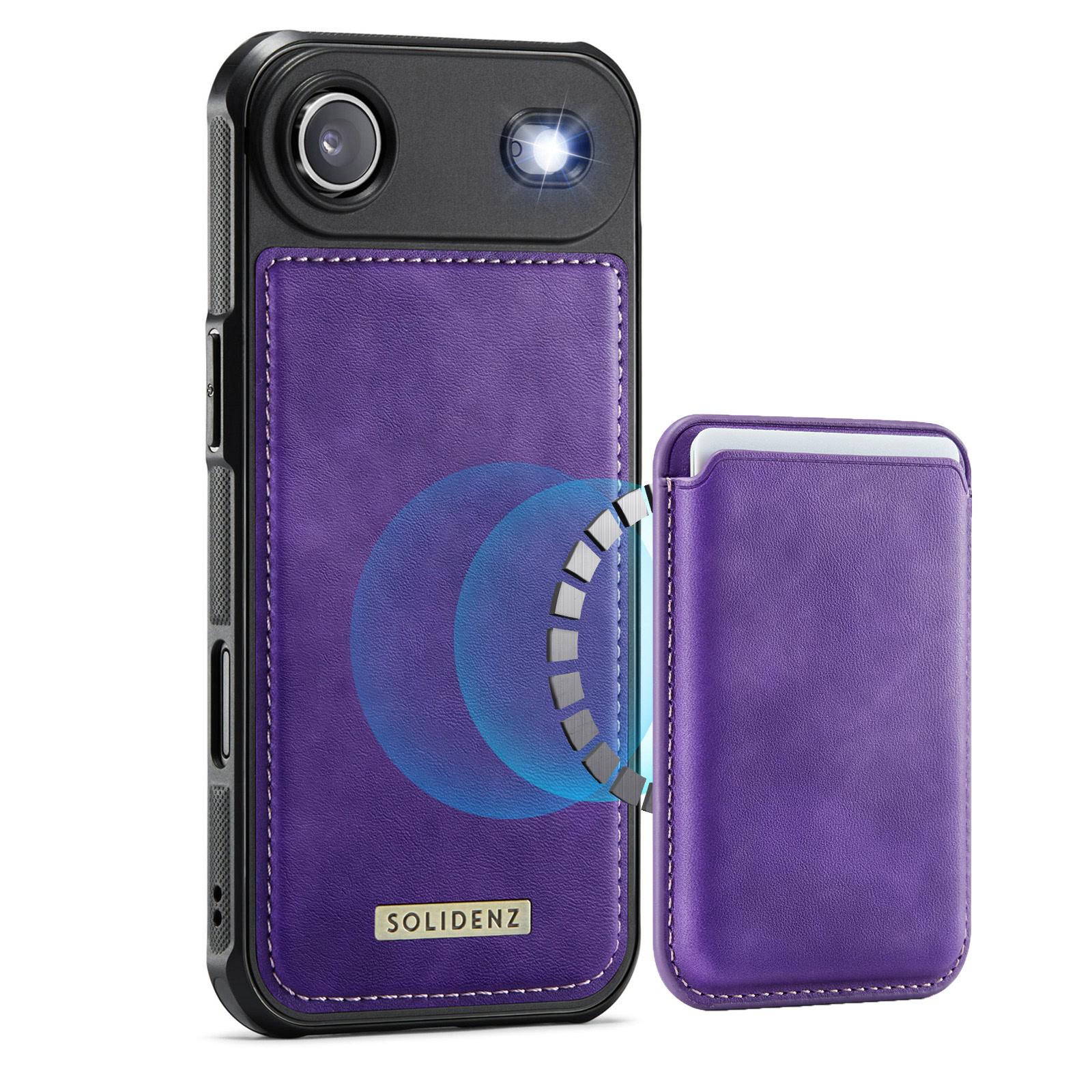 Solidenz MagSafe Wallet Backcover voor iPhone Air – Paars 1 Solidenz MagSafe Wallet Backcover voor iPhone Air – Paars 1