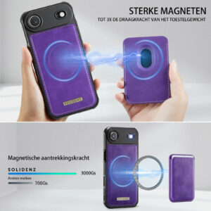 Solidenz MagSafe Wallet Backcover voor iPhone Air – Paars - 5