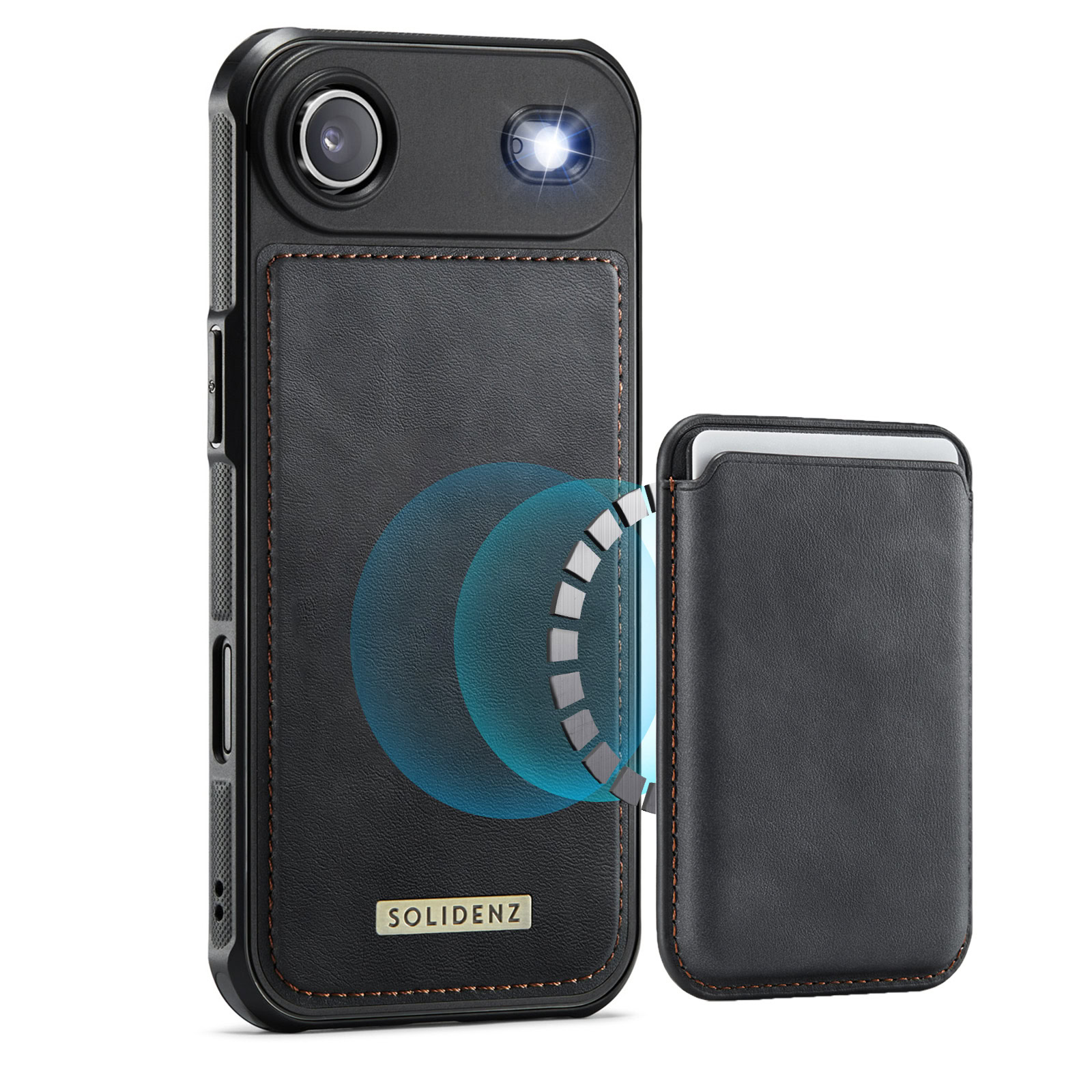 Solidenz MagSafe Wallet Backcover voor iPhone Air – Zwart 1 Solidenz MagSafe Wallet Backcover voor iPhone Air – Zwart 1