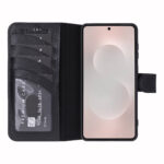 Solidenz Moda Book Samsung Galaxy S25 Edge echt leren hoesje – Zwart - 2