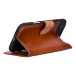 Solidenz Moda Book iPhone Air echt leren hoesje – Bruin - 5