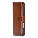 Solidenz Moda Book iPhone 17 Pro echt leren hoesje – Bruin - 3