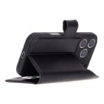 Solidenz Moda Book iPhone 17 Pro echt leren hoesje – Zwart - 6