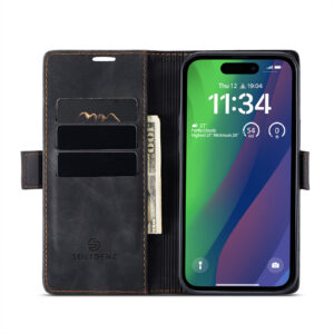 Solidenz Urban Book iPhone 17 Air hoesje – Zwart - 4