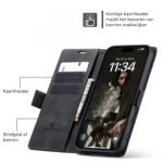 Solidenz Urban Book iPhone Air hoesje – Zwart - 5