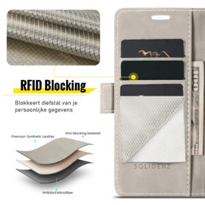 Solidenz Urban Book iPhone 17 Pro Max hoesje – Beige - 9