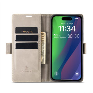 Solidenz Urban Book iPhone 17 Pro Max hoesje – Beige - 4