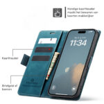 Solidenz Urban Book iPhone 17 Pro Max hoesje – Blauw - 5