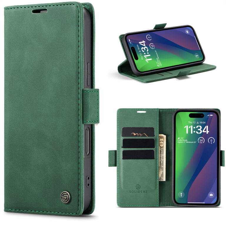 Solidenz Urban Book iPhone 17 hoesje - Groen