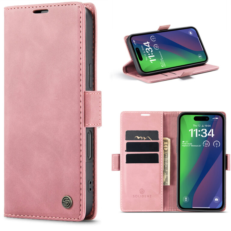 Solidenz Urban Book iPhone 17 hoesje - Roze