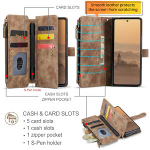 Solidenz Urban Case Samsung Z Fold 7 Hoesje – Bruin - 4