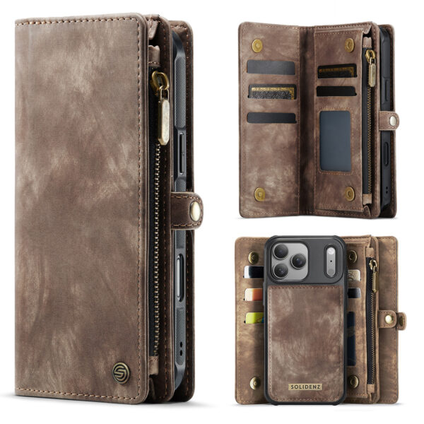 Solidenz Urban Wallet iPhone 17 Pro hoesje - Bruin