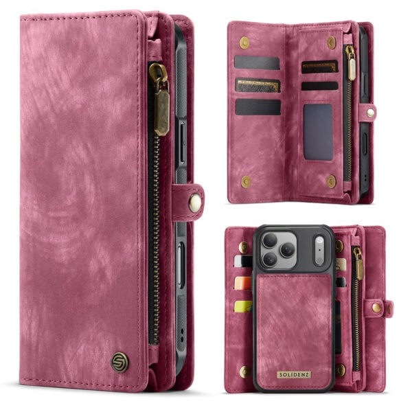 Solidenz Urban Wallet iPhone 17 Pro hoesje - Rood