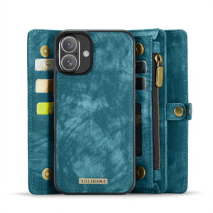 Solidenz Urban Wallet iPhone 17 hoesje – Blauw - 4