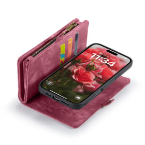 Solidenz Urban Wallet iPhone 17 hoesje – Rood - 7