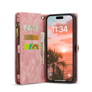 Solidenz Urban Wallet iPhone 17 hoesje – Roze - 6