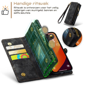 Solidenz Urban Wallet iPhone 17 hoesje – Zwart - 9