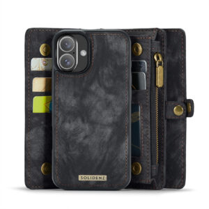 Solidenz Urban Wallet iPhone 17 hoesje – Zwart - 4