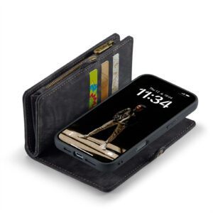 Solidenz Urban Wallet iPhone 17 hoesje – Zwart - 6