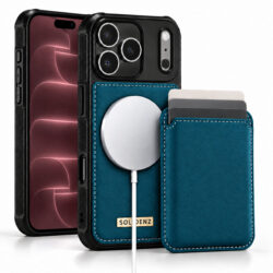 Solidenz MagSafe Wallet Backcover voor iPhone 17 Pro / 18 Pro - Blauw
