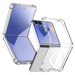 Stevig transparant Samsung Galaxy Z Flip 7 hoesje met MagSafe