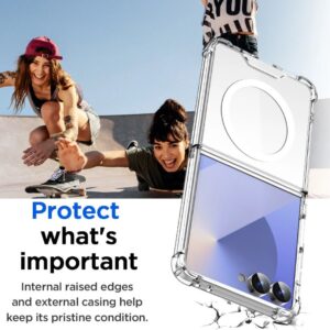 Stevig transparant Samsung Galaxy Z Flip 7 hoesje met MagSafe - 1