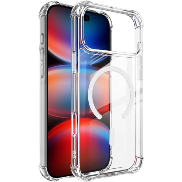 Stevig transparant iPhone 17 Pro Max hoesje met MagSafe