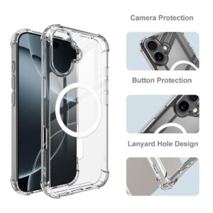 Stevig transparant iPhone 17 hoesje met MagSafe - 2