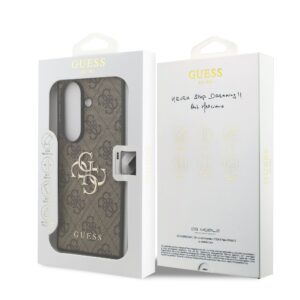 Guess 4G Metal Logo Samsung Galaxy Z Fold7 hoesje – Bruin - 5