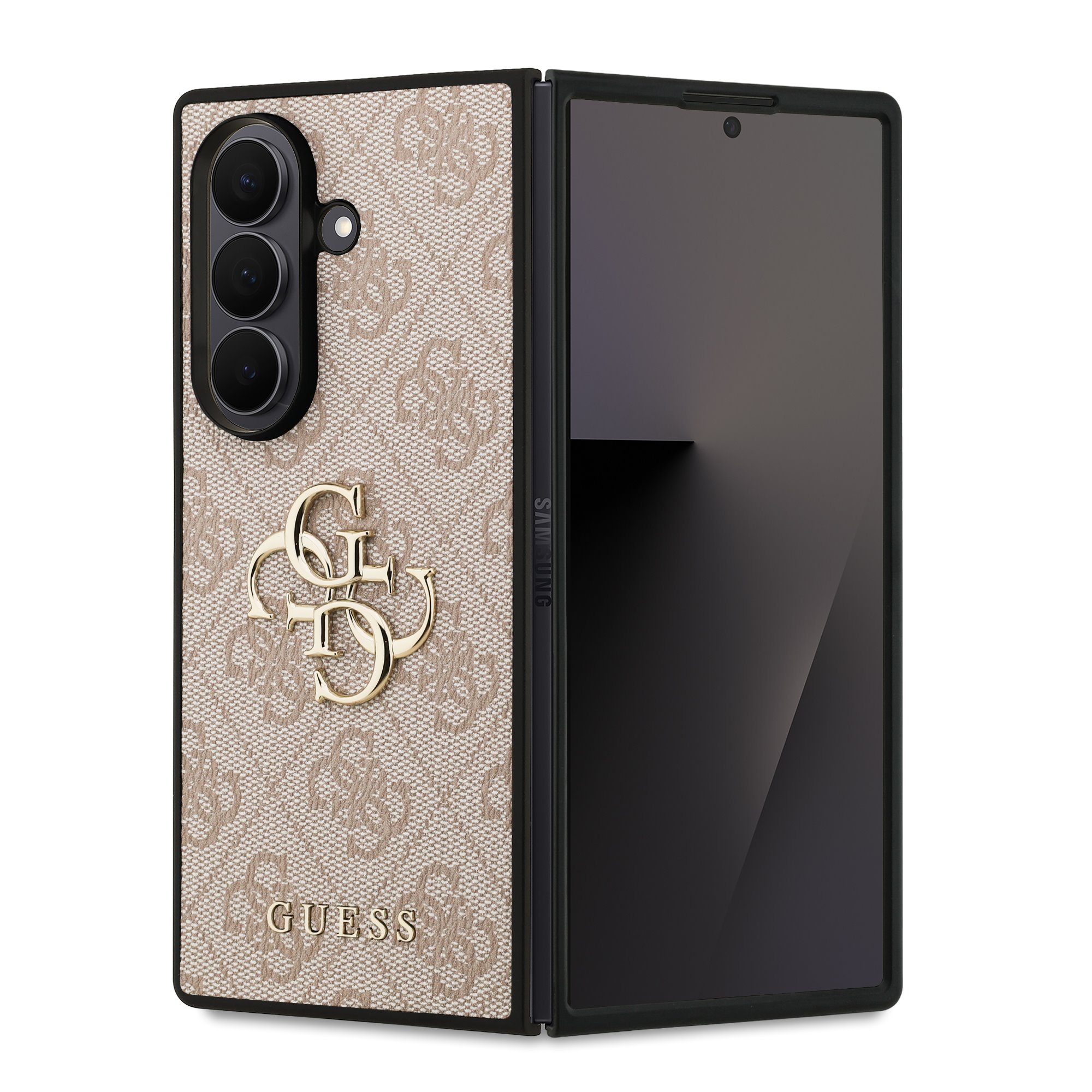 Guess 4G Metal Logo Samsung Galaxy Z Fold7 hoesje – Roze 1