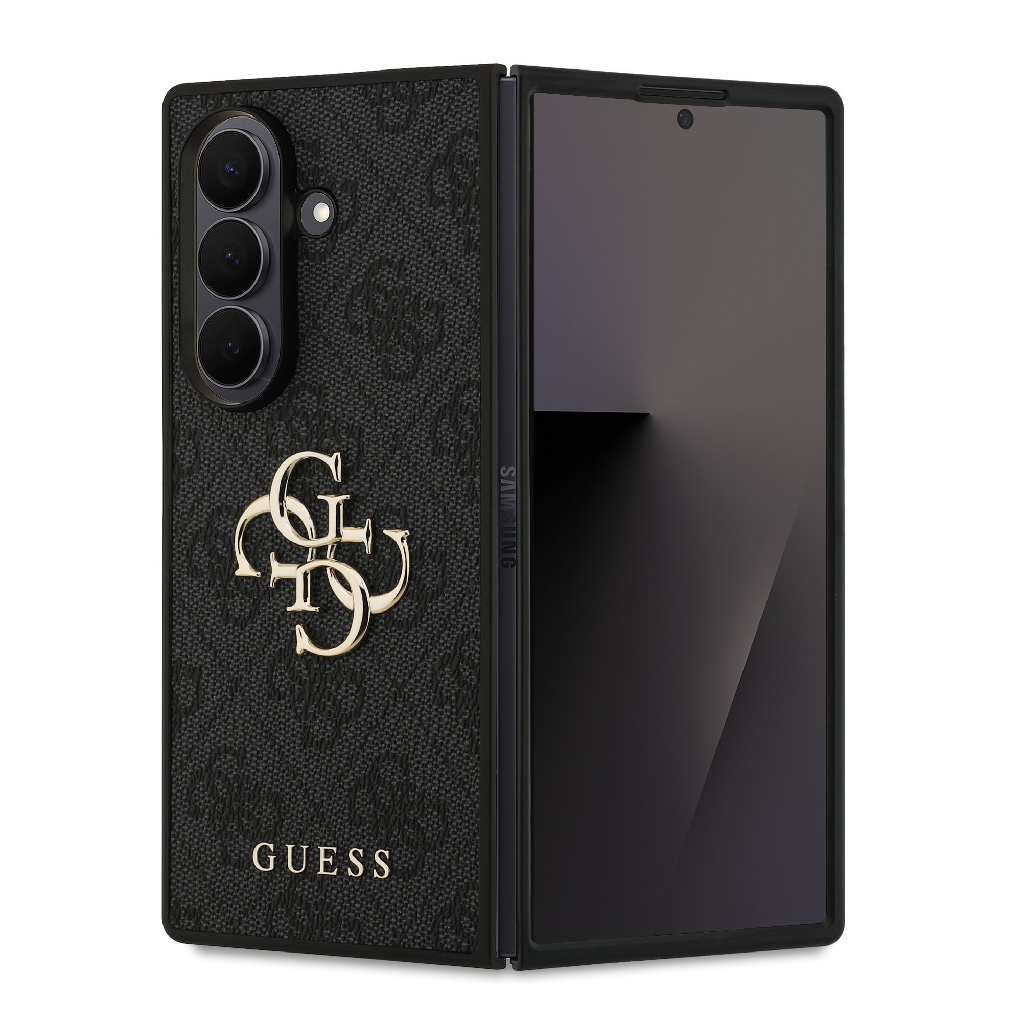 Guess 4G Metal Logo Samsung Galaxy Z Fold7 hoesje – Zwart 1 Guess 4G Metal Logo Samsung Galaxy Z Fold7 hoesje – Zwart 1