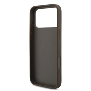 Guess 4G Metal Logo iPhone 17 Pro Max hoesje – Met Polskoord – Bruin - 5