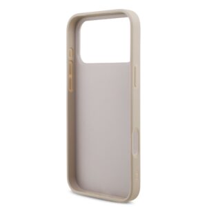 Guess 4G Metal Logo iPhone 17 Pro Max hoesje – Met Polskoord – Roze - 4