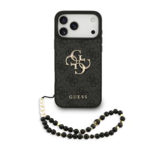 Guess 4G Metal Logo iPhone 17 Pro Max hoesje - Met Polskoord - Zwart Guess 4G Metal Logo iPhone 17 Pro Max hoesje - Met Polskoord - Zwart