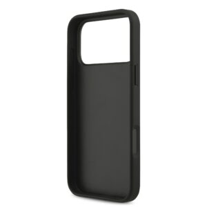 Guess 4G Metal Logo iPhone 17 Pro Max hoesje – Met Polskoord – Zwart - 4