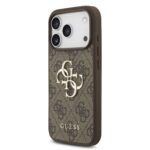 Guess 4G Metal Logo iPhone 17 Pro hoesje – Met Polskoord – Bruin - 2
