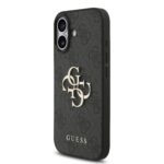 Guess 4G Metal Logo iPhone 17 hoesje – Met Polskoord – Zwart - 1