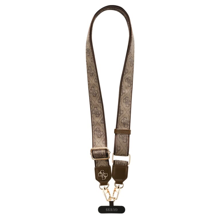 Guess Crossbody Koord PU 4G Metal Logo - Bruin