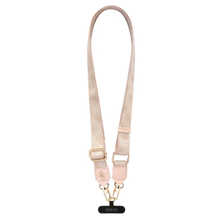 Guess Crossbody Koord PU 4G Metal Logo - Roze