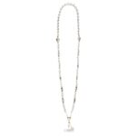 Guess Crossbody Koord Parels en 4G Charm – Wit - 1