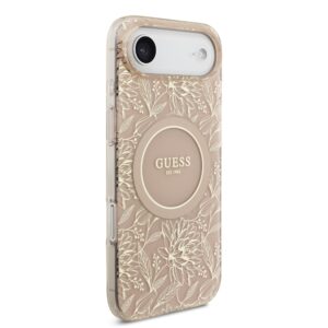 Guess IML Flowers Allover iPhone Air hoesje – Met MagSafe en Koord – Roze - 2