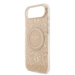 Guess IML Flowers Allover iPhone Air hoesje – Met MagSafe en Koord – Roze - 3