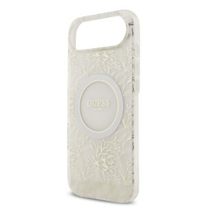 Guess IML Flowers Allover iPhone Air hoesje – Met MagSafe en Koord – Wit - 3