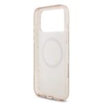 Guess IML Flowers Allover iPhone 17 Pro Max hoesje – Met MagSafe en Koord – Roze - 4