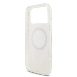 Guess IML Flowers Allover iPhone 17 Pro Max hoesje – Met MagSafe en Koord – Wit - 4