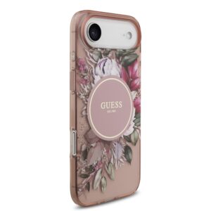 Guess IML Flowers iPhone Air hoesje – Met MagSafe en Koord – Roze - 2