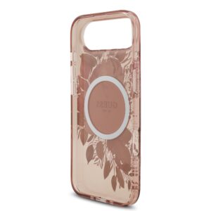 Guess IML Flowers iPhone Air hoesje – Met MagSafe en Koord – Roze - 4