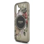 Guess IML Flowers iPhone 17 hoesje – Met MagSafe en Koord – Zwart - 3